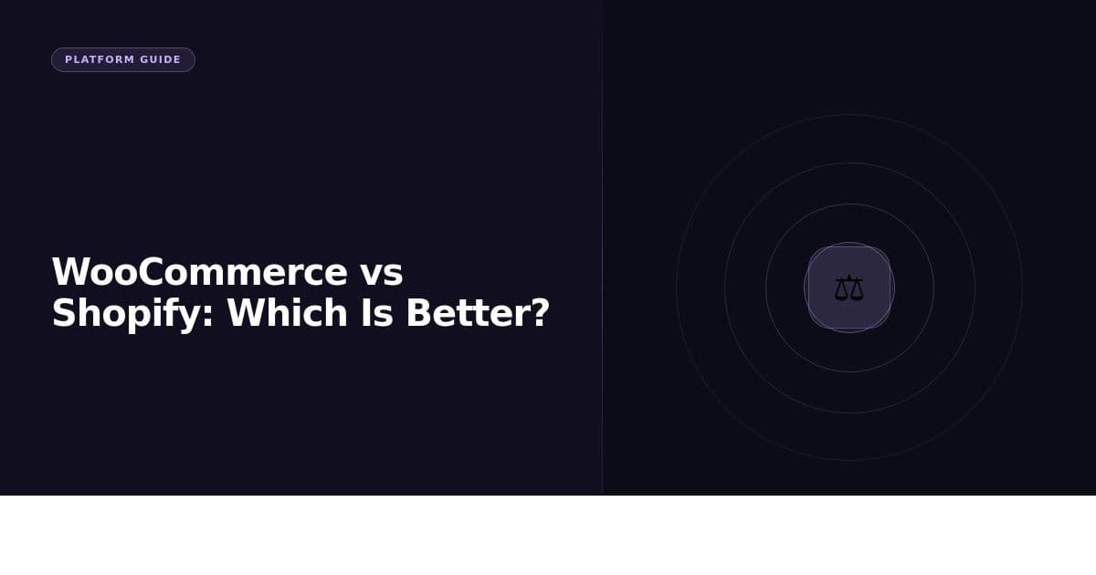 WooCommerce vs Shopify: The One Difference That Should Decide It